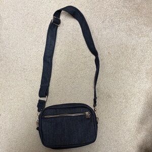 Black denim Crossbody Bag. New with out tags